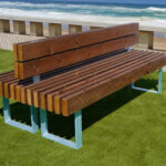 Banco duplo com costas