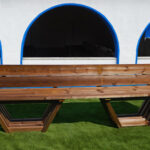 Banco exterior com costas