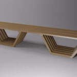 Banco exterior sem costas